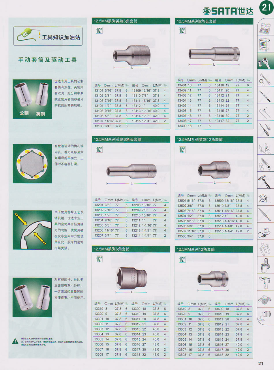 套筒及配件第8页（对应纸质样本总第21页）  点击左右页面前后翻页 本类共12页